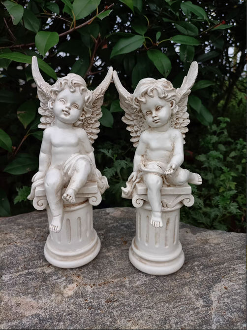 丘比特一对花园摆件家居装